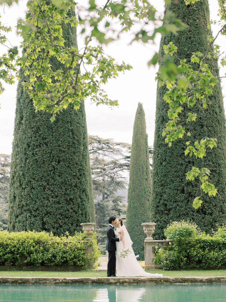 Chateau de sannes luxury wedding first look