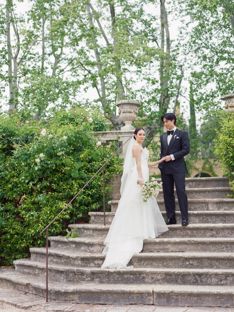 Chateau de sannes luxury wedding first look