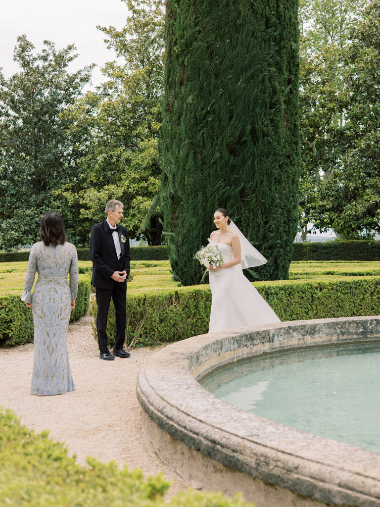 Chateau de sannes luxury wedding ceremony decor