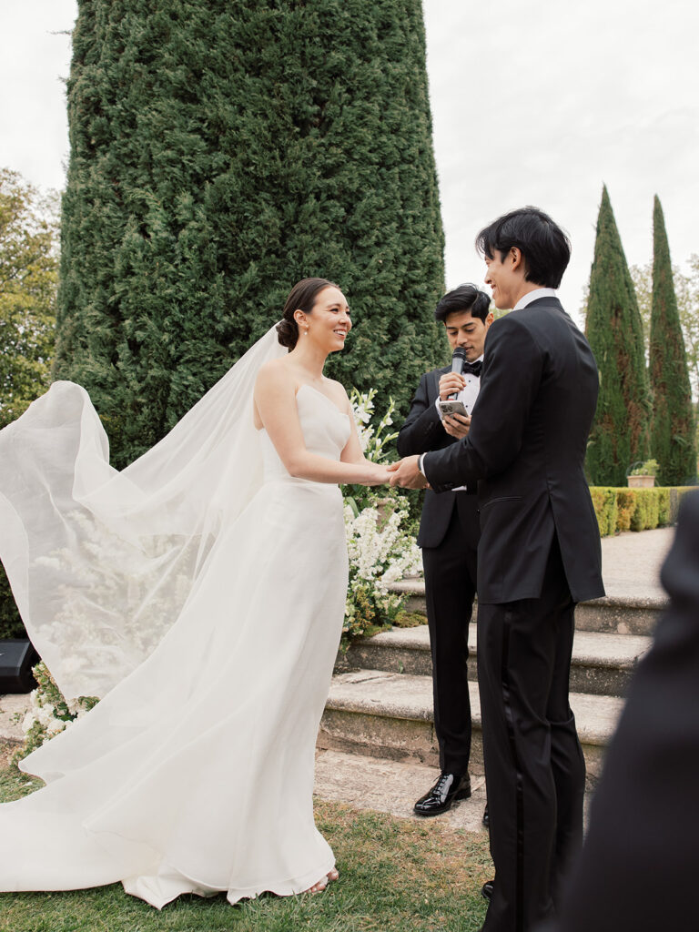 Chateau de sannes luxury wedding ceremony