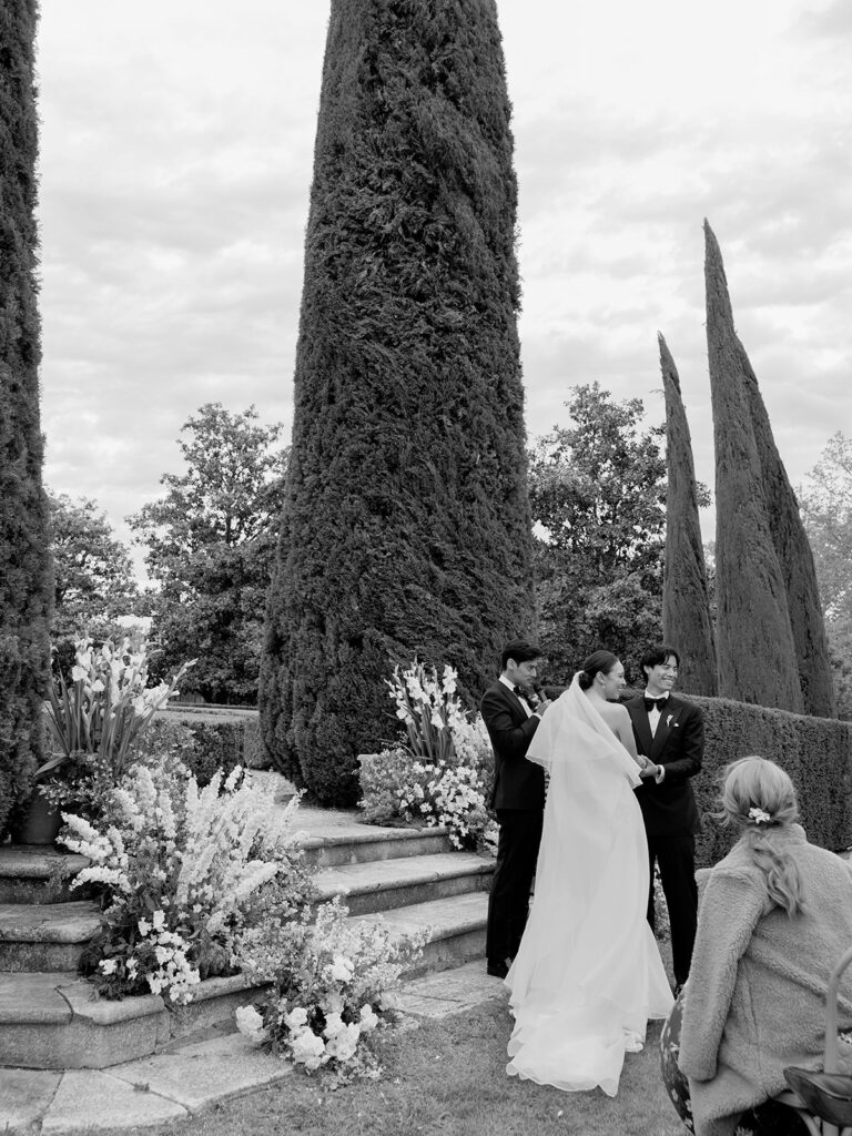 Chateau de sannes luxury wedding ceremony