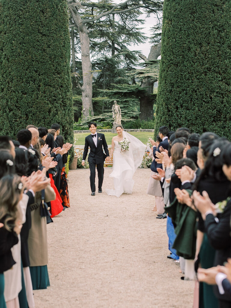 Chateau de sannes luxury wedding ceremony